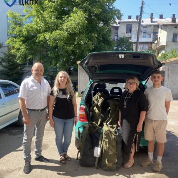 Головний санітарний лікар Івано-Франківщини передав «едельвейсам» тактичні рюкзаки (ФОТО)