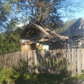 На Надвірнянщині горіла господарська будівля (ФОТОФАКТ)