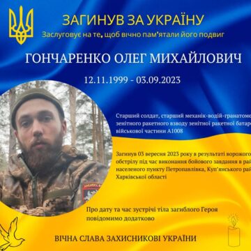 Долинська громада знову у скорботі: на Харківщині загинув 23-річний захисник Олег Гончаренко