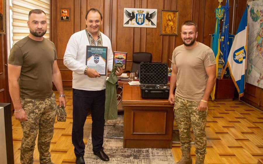 З Івано-Франківська передали квадрокоптер із тепловізором для бійців 109 батальйону 10 ОГШБр