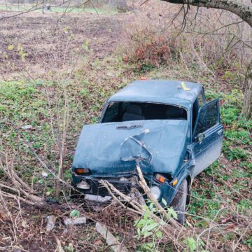 На Городенківщині «Нива» перекинулась у кювет: травмовані двоє осіб (ФОТО)
