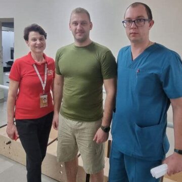 30-річний військовий-доброволець із Латвії у спішно пройшов реабілітацію в Івано-Франківській ЦМКЛ