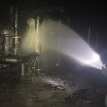 Вночі на Прикарпатті сталося загоряння розлитого мазуту на території підприємства