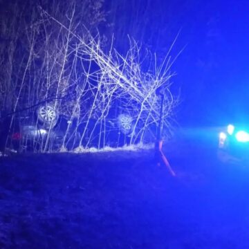 У Богородчанах автівка перекинулась на дах