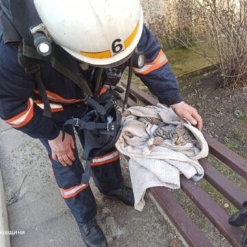 Калуські вогнеборці ліквідували пожежу в квартирі та врятували котика
