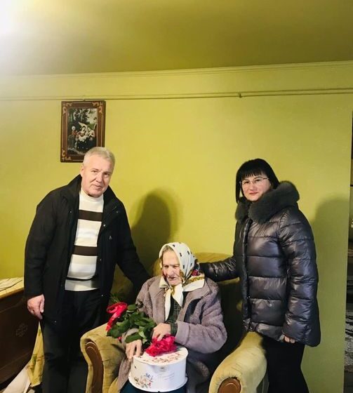 Найстарша мешканка Дзвиняцької громади на Богородчанщині відзначила 99-річчя