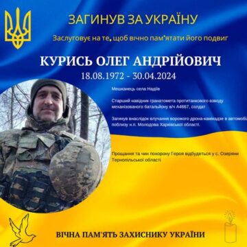 Непоправна втрата: ворожий дрон обірвав життя 52-річного захисника Олега Курися з Долинщини