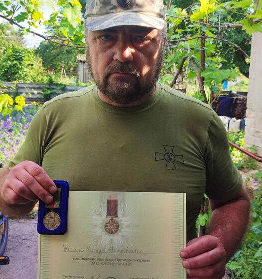 Військовослужбовця з міста Тлумача Петра Німого нагороджено відзнакою «За оборону України».
