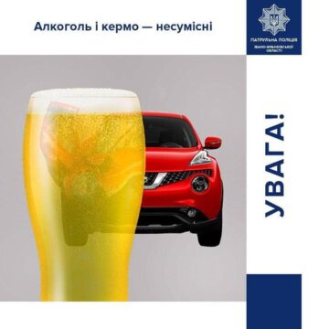 9 водіїв з ознаками сп’яніння виявили патрульні франківська за вихідні