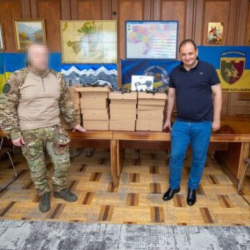 Міський голова Івано-Франківська передав мавік 3Т та 30 дронів захисникам батальйону «Свобода», бригаді «Рубіж»