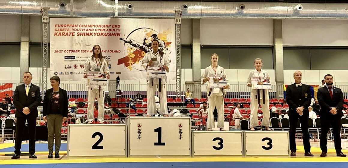 16-річна каратистка Ольга Атаманюк з Делятинської громади стала чемпіонкою Європи