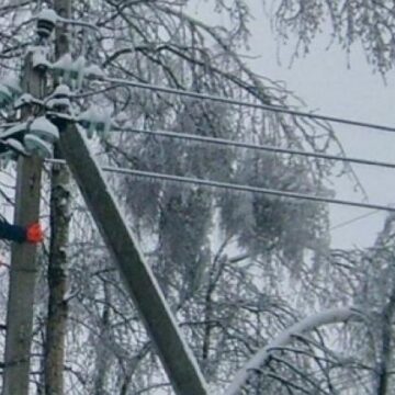Унаслідок посилення вітру та снігопаду – на Прикарпатті аварійні знеструмлення