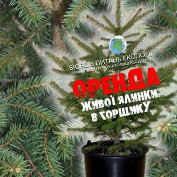 Жива ялинка в горщику за донат для ЗСУ: розпочинається чергова хвиля екосоціальної ініціативи від Екобюро УГКЦ