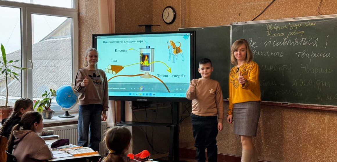 Для шкіл Галицької громади придбали сучасне мультимедійне обладнання