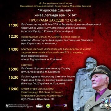Завтра у Коломиї вшановуватимуть пам’ять Мирослава Симчича та День українського політв’язня
