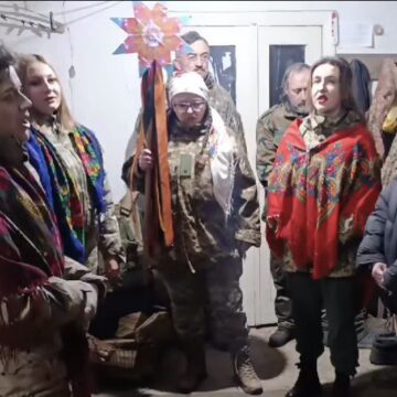 Посестри верховинського батальйону ТрО влаштували коляду для побратимів (ФОТО)