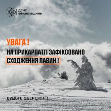 На Прикарпатті з гори зійшла лавина