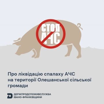 На Тлумаччині тривають заходи з оздоровлення території від африканської чуми свиней