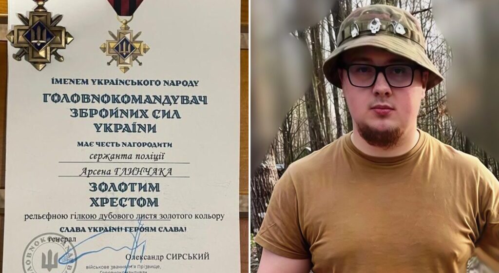 Арсена Глинчака з Тлумача нагороджено відзнакою «За збереження життя» та вдруге «Золотим хрестом»