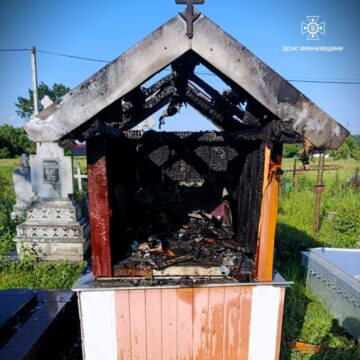 В селі на Косівщині згоріла каплиця В селі на Косівщині згоріла каплиця