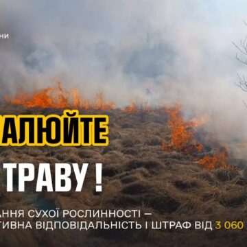 За добу на Франківщині рятувальники загасили пожежі сухої трави та сміття на площі близько 500 кв.м За добу на Франківщині рятувальники загасили пожежі сухої трави та сміття на площі близько 500 кв.м
