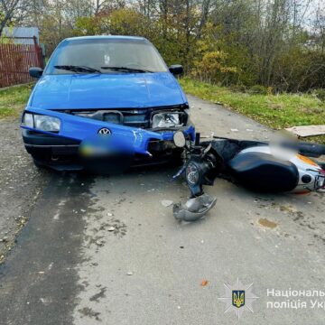 На Прикарпатті трапились три аварії за участю мототранспорту, травмувались четверо людей (ФОТО)
