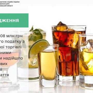 Більше 208 мільйонів гривень акцизного податку з роздрібної торгівлі підакцизними товарами надійшло до місцевих бюджетів Прикарпаття