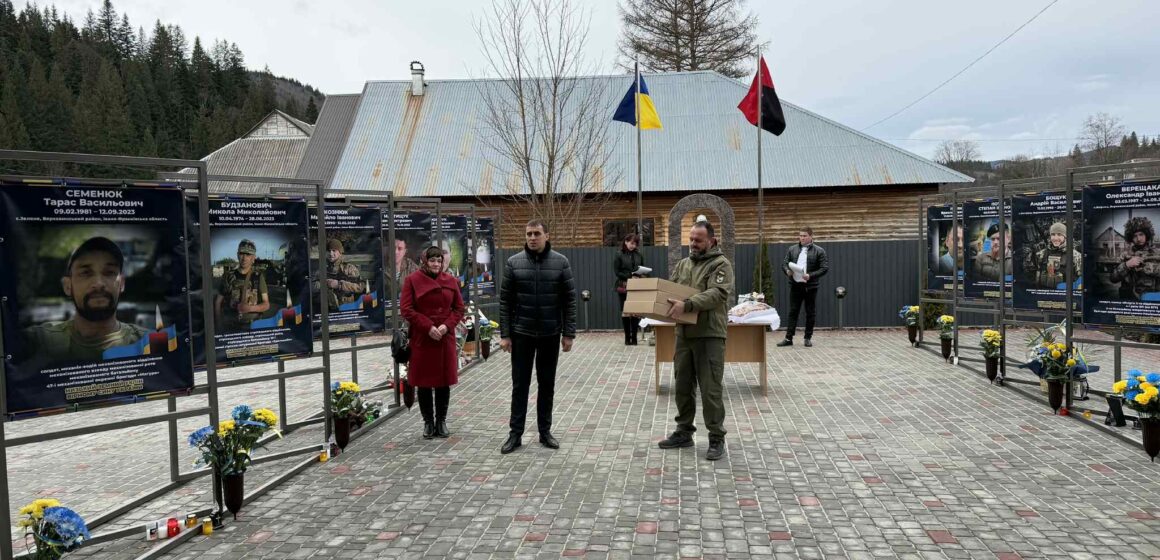 У Зеленській громаді  на честь загиблих воїнів відкрили Алею Героїв