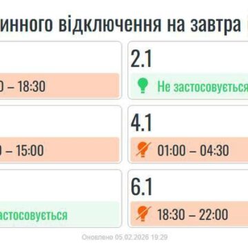 ГПВ на 6 лютого