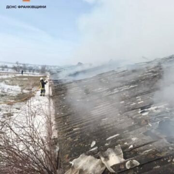 Масштабна пожежа на Тлумаччині: горіла господарська будівля