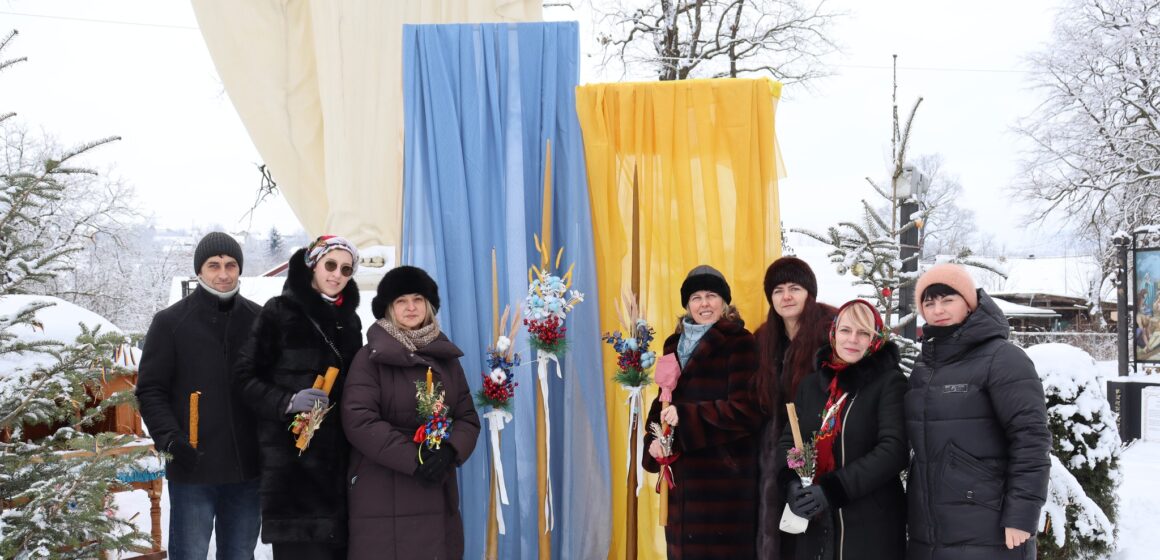 У Солотвині освятили незвичайну Стрітенську свічку. ФОТО
