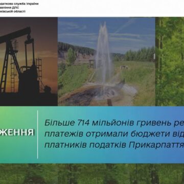 Більше 714 мільйонів гривень рентних платежів отримали бюджети від платників податків Прикарпаття Більше 714 мільйонів гривень рентних платежів отримали бюджети від платників податків Прикарпаття