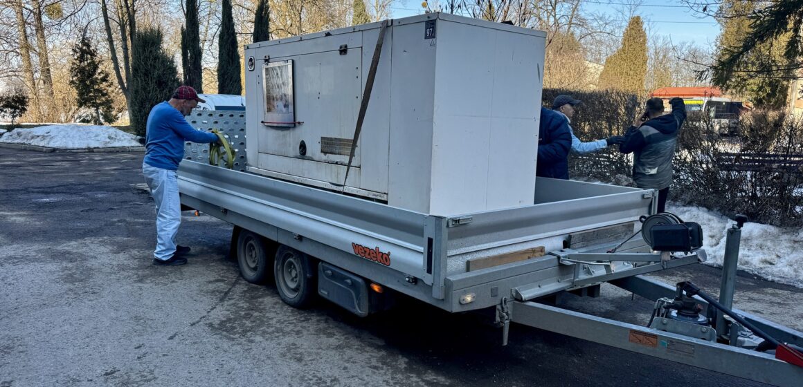 Генератор потужністю 80 кіловат отримали в центральній міській лікарні від партнерів з Чехії