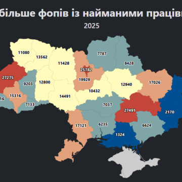 На Прикарпатті 15316 ФОП мають найманих працівників