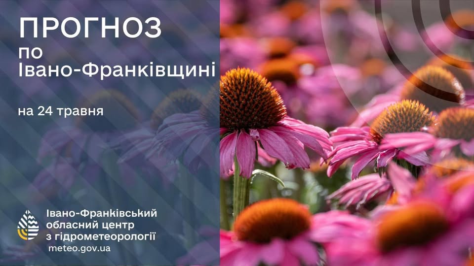Прогноз погоди на 24 травня 2026 р Прогноз погоди на 24 травня 2026 р