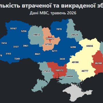 Понад 149 тисяч одиниць зброї зареєстровано у розшуку в Україні від початку року