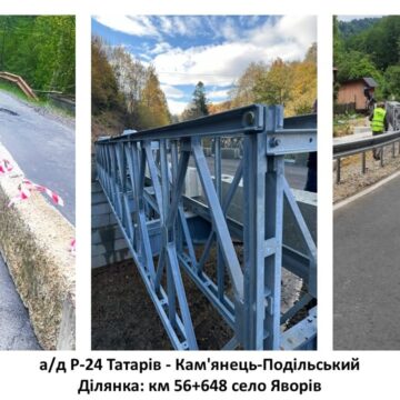 У Яворові завершують облаштування мосту, зведеного за програмою екстреного відновлення У Яворові завершують облаштування мосту, зведеного за програмою екстреного відновлення