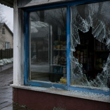«На нього найшло»: верховинець розбив вікна в магазині і оголився перед власницею