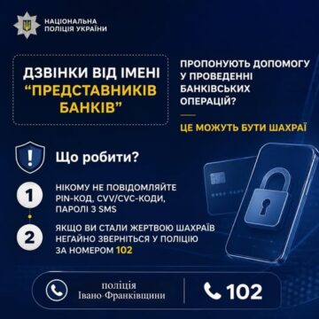 Псевдопрацівник банку ошукав мешканку Яремчанщини на 75 тисяч гривень: поліція Прикарпаття застерігає громадян Псевдопрацівник банку ошукав мешканку Яремчанщини на 75 тисяч гривень: поліція Прикарпаття застерігає громадян