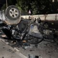 У Львові група невідомих перекинула службовий автомобіль ТЦК під час заходів з оповіщення (ФОТО, ВІДЕО)