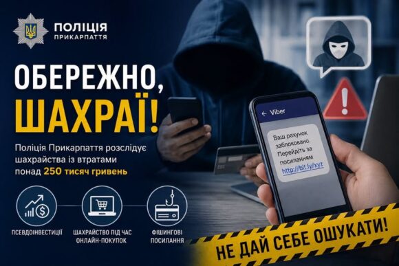 Поліція Прикарпаття розслідує шахрайства із втратами понад 250 тисяч гривень Поліція Прикарпаття розслідує шахрайства із втратами понад 250 тисяч гривень