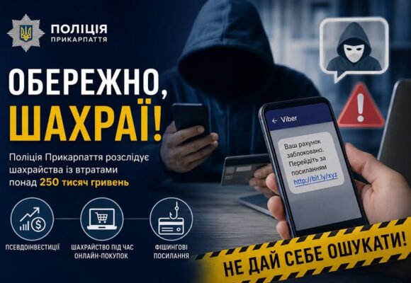 Поліція Прикарпаття розслідує шахрайства із втратами понад 250 тисяч гривень