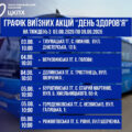 Графік виїзних акцій «День здоров’я» на тиждень з 03.08.2026 по 09.08.2026 року
