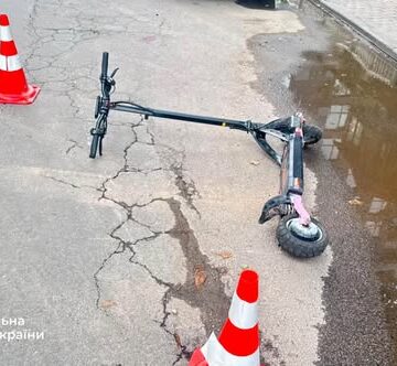 ДТП за участі автомобіля та електросамоката в Івано-Франківську