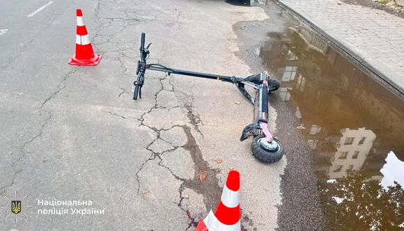 ДТП за участі автомобіля та електросамоката в Івано-Франківську