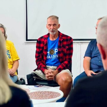 Канадський морпіх Джейкоб Кепка завітав на Прикарпаття та зустрівся з ветеранами