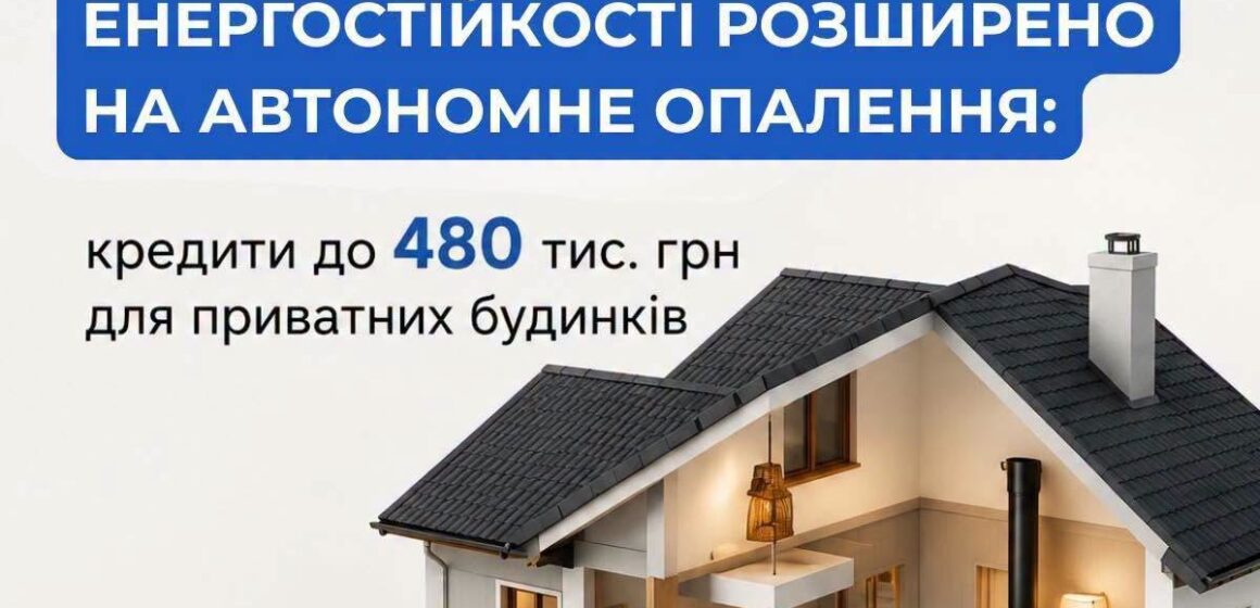 Власники приватних будинків зможуть отримати кредити до 480 тис. грн на автономне опалення Власники приватних будинків зможуть отримати кредити до 480 тис. грн на автономне опалення