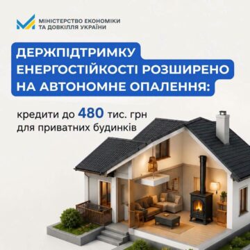 Власники приватних будинків зможуть отримати кредити до 480 тис. грн на автономне опалення