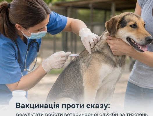 За тиждень на Прикарпатті вакцинували від сказу 3386 тварин
