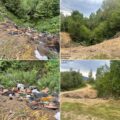 На Долинщині виявили несанкціоноване сміттєзвалище: побутові відходи, пластик, скло, метал, бітумний та азбестовий шифер